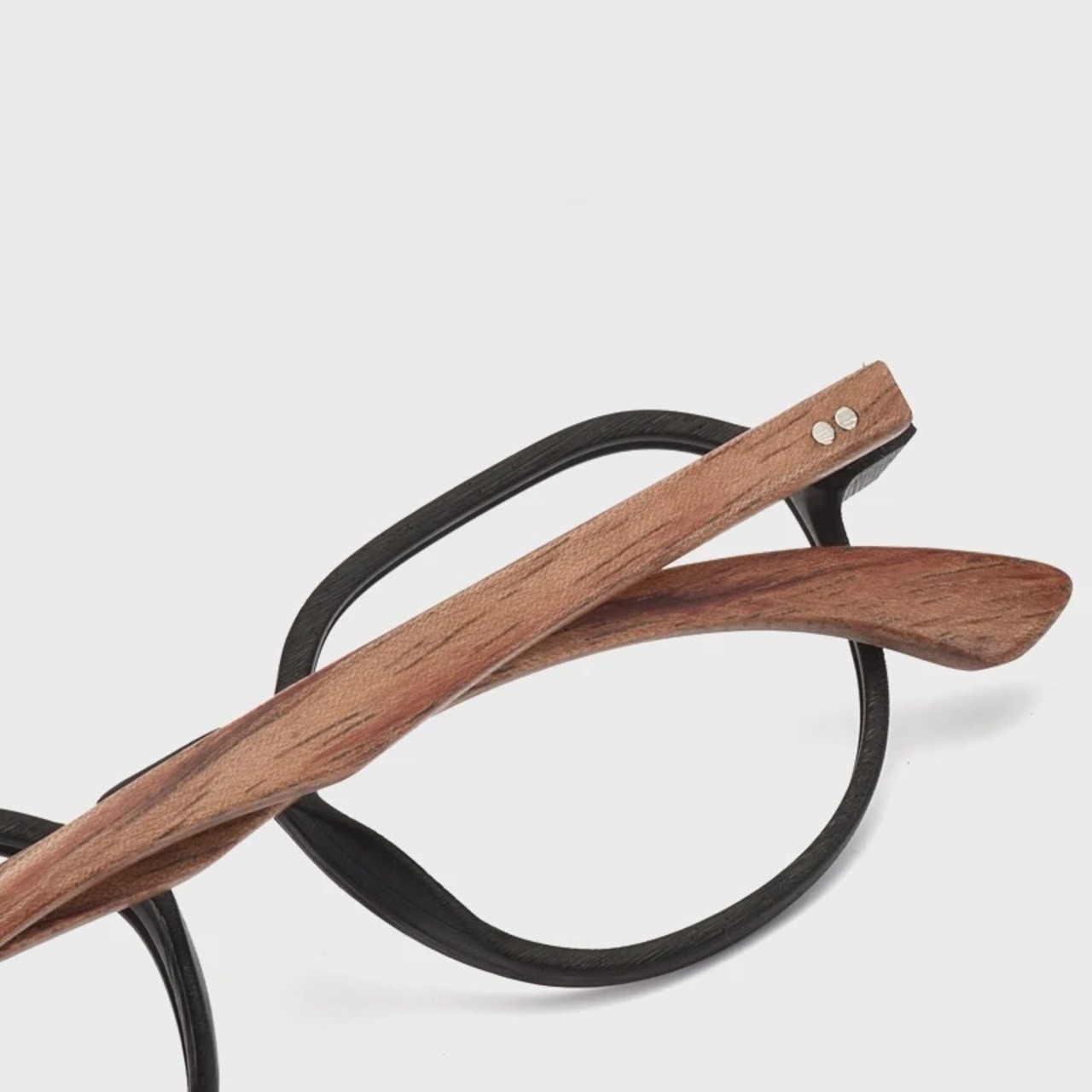 Wood Temple Glasses -crown panto- / ウッド テンプル メガネ -クラウンパント-　