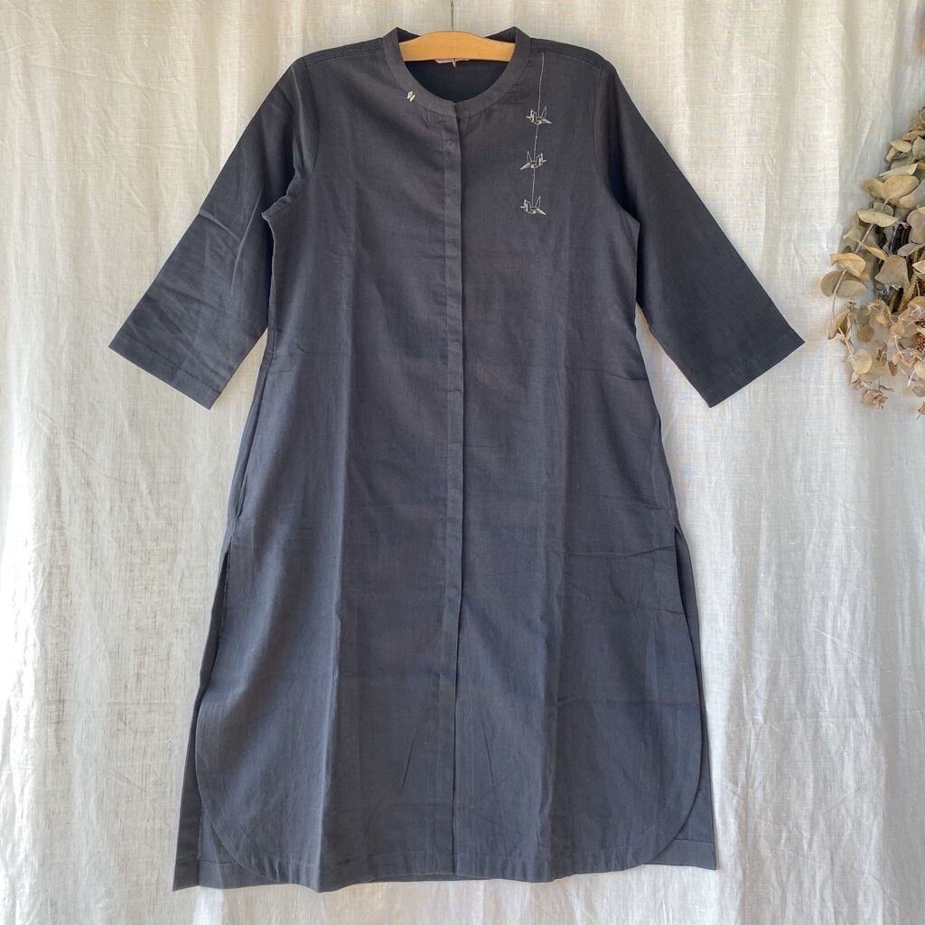 ☆専用☆インド 絞りプリントのアナルカリクルタ ピュアコットン