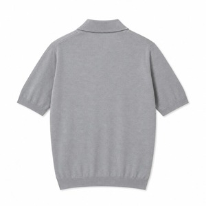 ★定価39,900円・新品未使用★ジョンスメドレー CISIS シーアイシス メリノ×シーアイランド ニットポロシャツ ペブルグレー Sサイズ