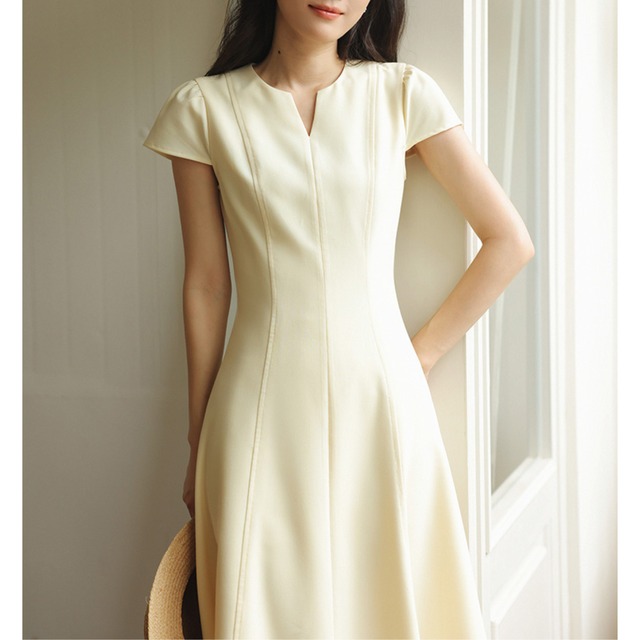 Aラインシルエットワンピース 00049