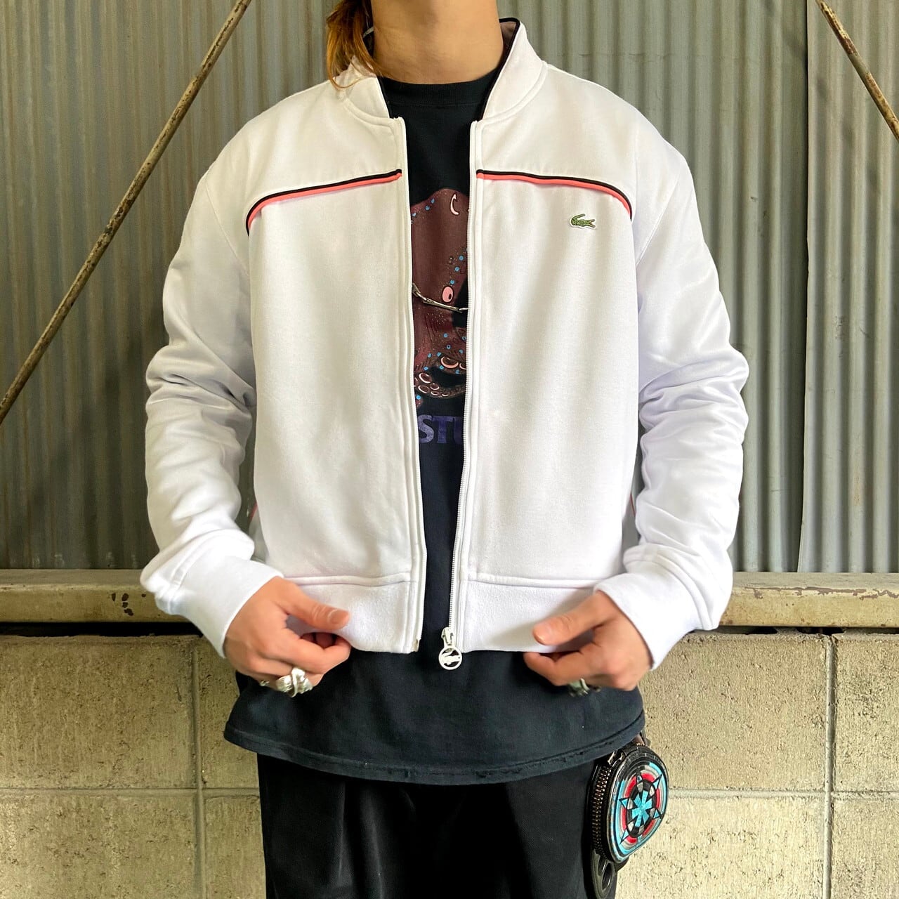 夏セール開催中 ジャージ LACOSTE ブルー ラコステ Fashion ネイビー リサイクルポリエステル切り替えトラックジャケット 水着 夏セール開催中 ジャージ LACOSTE ブルー ラコステ Fashion ネイビー リサイクルポリエステル切り替えトラックジャケット 水着