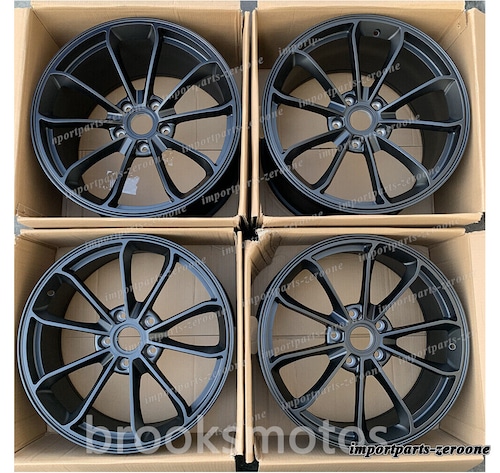 20インチ 新品 サテンブラックスタイル ホイール ポルシェ 997.1 911 ターボ S" -