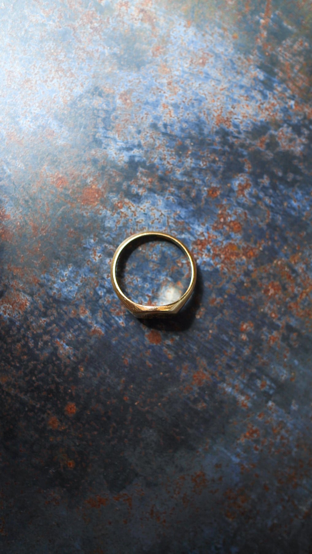1900s】U.K. VINTAGE 18ct イエロー ゴールド シグネット リング 《18