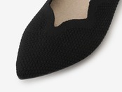 scallop pattern / BLACK