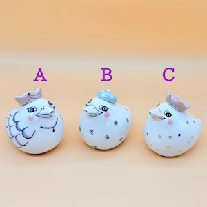 とりさん醤油差し 絵付け