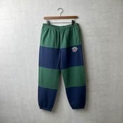 NEW] NIKExSUPREME STRIPE SWEATPANT GREEN×NAVY | double