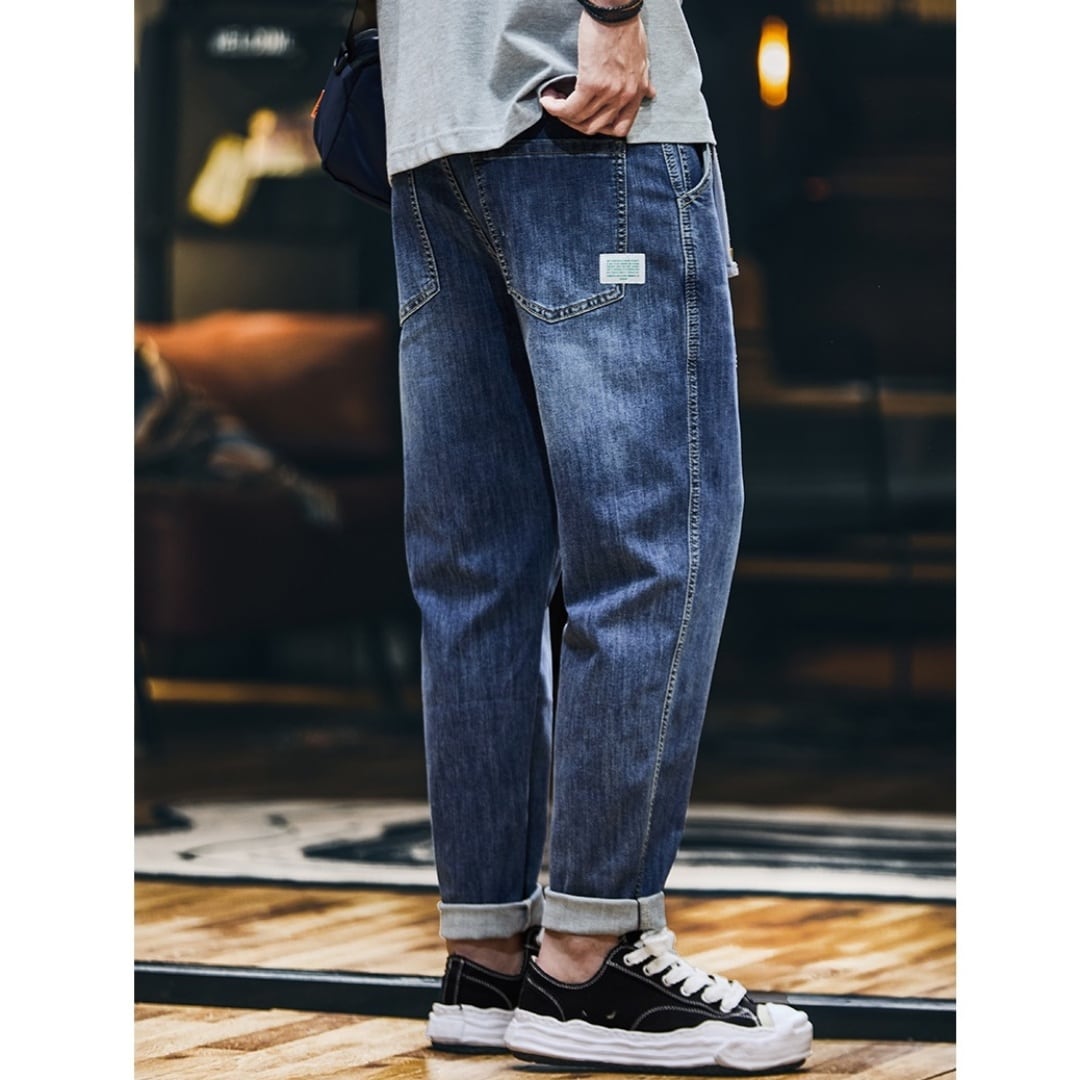 ベルト付き テーパードデニムパンツ 10932 | アメカジファッション専門