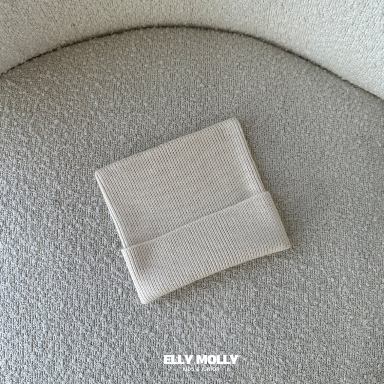 韓国子供服 / 26Autumn / ELLY MOLLY / エリニットスクエアビーニー（周囲52〜54cm）*free*