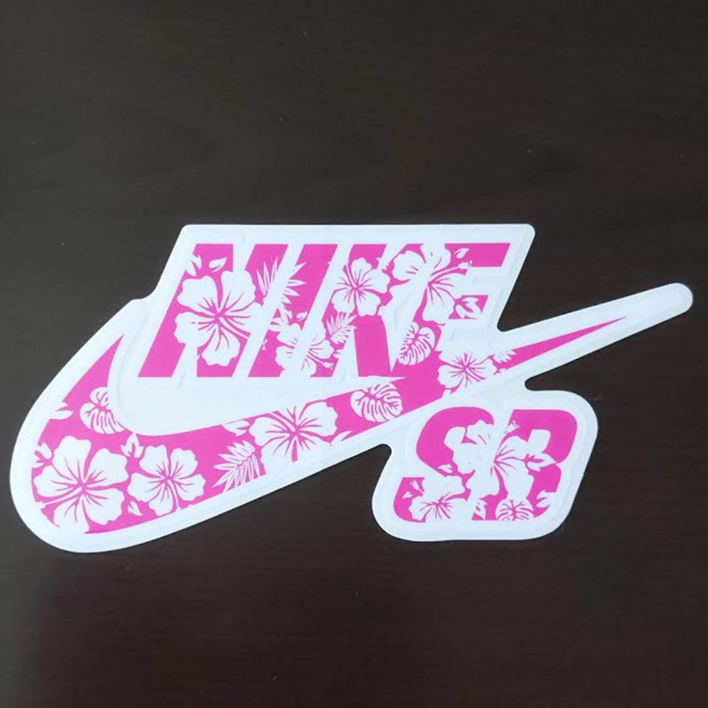 NK-20】NIKE SB ナイキ エスビー skateboard sticker スケートボード ステッカー pink×white  MEARTH-skateboardstikers-