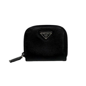 PRADA プラダ レザー コンパクトウォレット ブラック 8574-202210