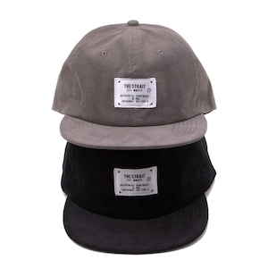 CORDUROY 6PANEL TAG CAP #BLACK