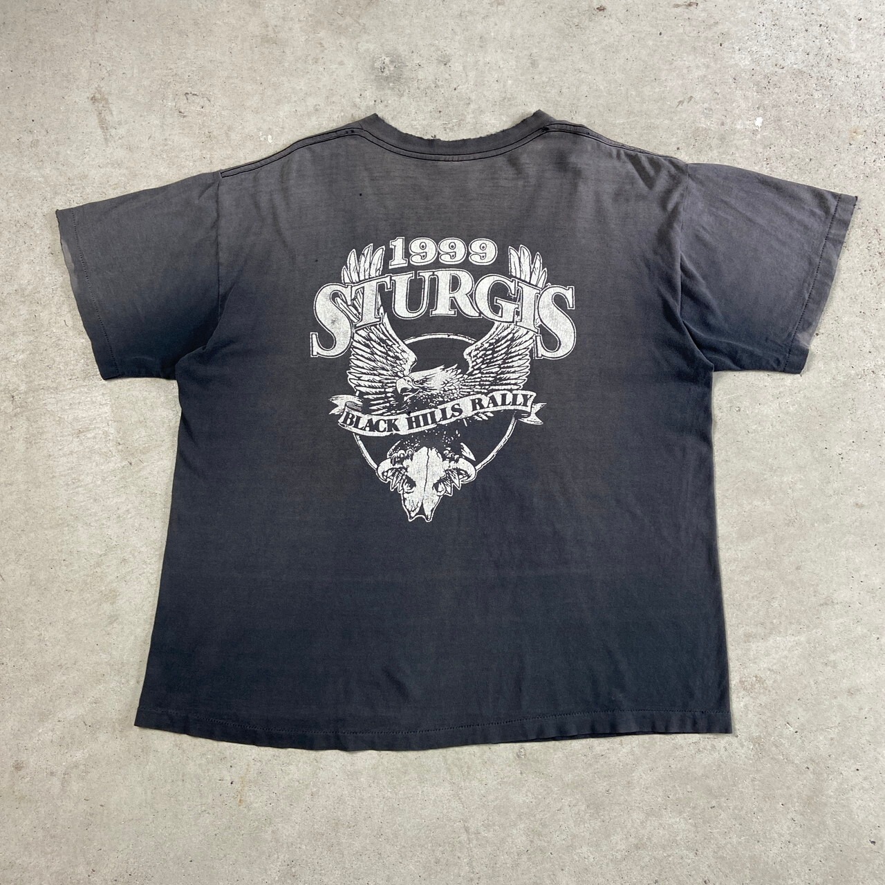 90年代 STURGIS BLACK HILLS RALLY サンフェード 両面プリント Tシャツ 