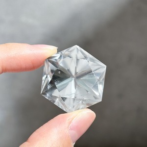 【高品質】ミナスジェライス産クリアクォーツ ダイヤモンドカット61◇Clear Quartz Diamond◇天然石・鉱物・パワーストーン