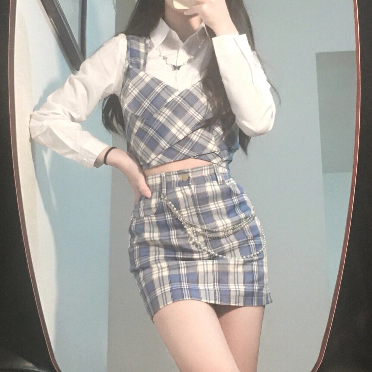 セットアップ レディース 3点セット シャツ ベスト ジレ スカート ミニスカート タイトスカート ミニ ミニ丈 長袖 襟付き タイト 細身 かわいい 大人可愛い カジュアル 清楚 フェミニン おしゃれ 綺麗 お嬢様 おとな こなれ感 ラブリー キュート ガーリー 個性的 レトロ 抜け感 存在感 主役級 チェック柄 格子柄 OL 通勤 学生 通学 デート お出かけ 女子会 休日 パーティー イベント S M L 春 秋 上下セット スリーピース 10代 20代 韓国 韓国系 着回し ファッション 送料無料