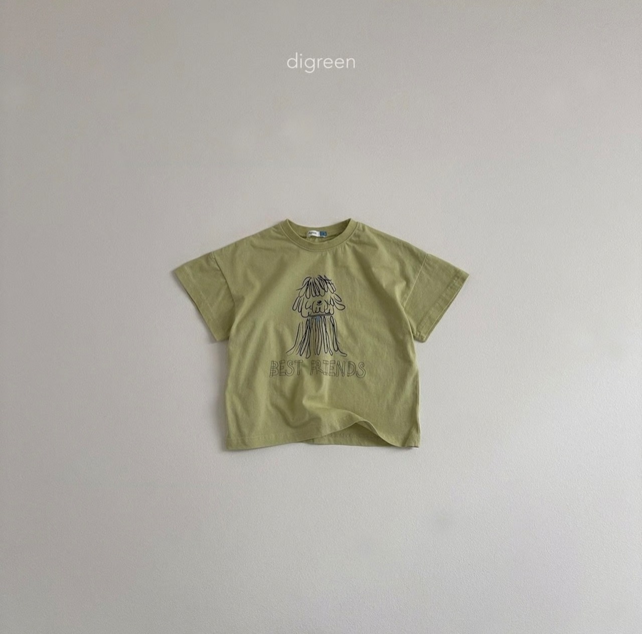 【Digreen ディグリーン】BEST FRIEND Tシャツ 85~120cm ライトグリーン 240516 - 5