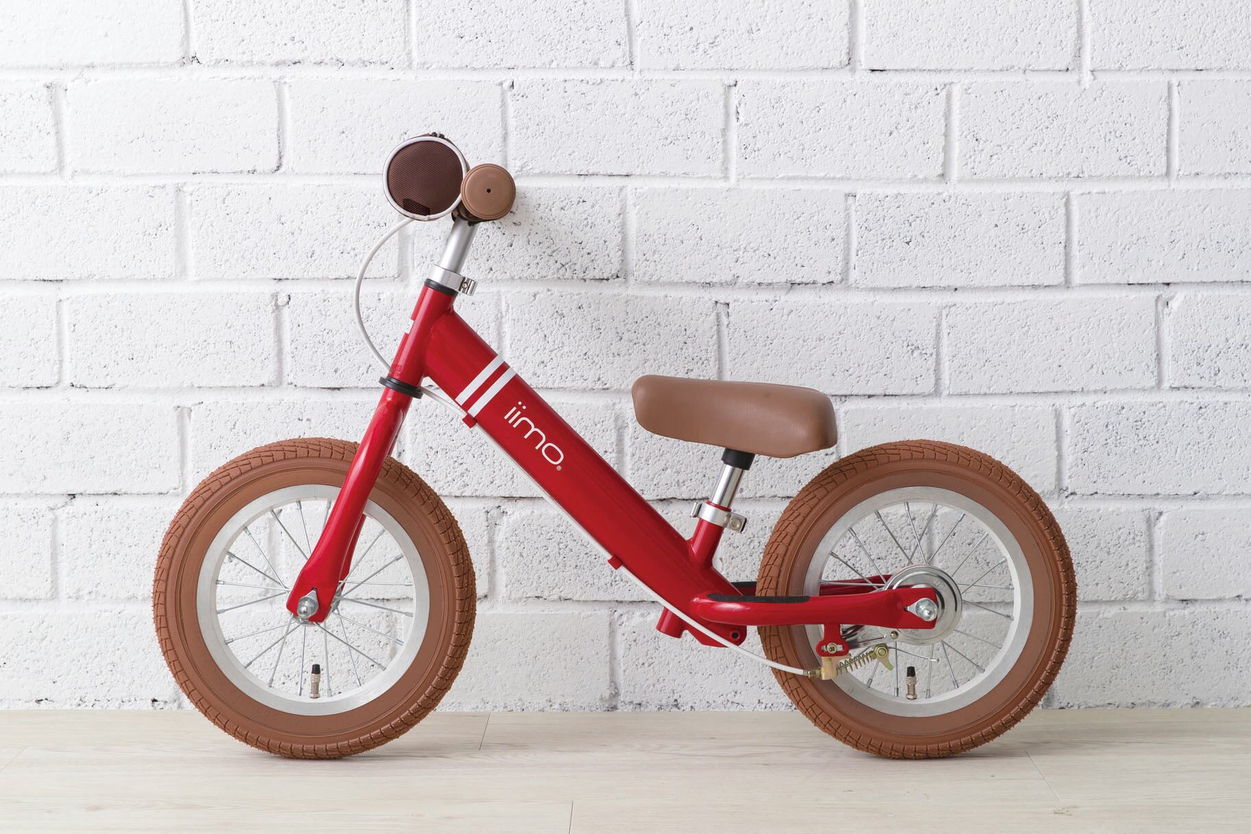 iimo (イイモ) キックバイク ペダルなし自転車 リアブレーキ標準装備 