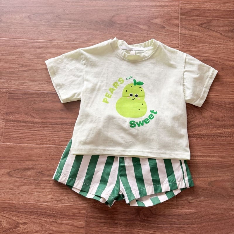 BABY&KID】フルーツシャツ＆ストライプパンツ | Betty