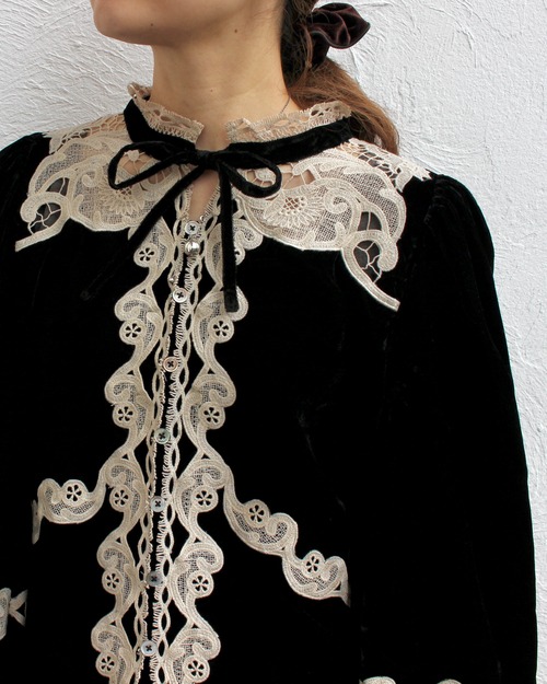 Sea New York/velours lace blouse