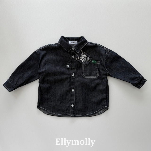 【取寄】elly molly|non-fade button shirt|ノンフェードボタンシャツ|5-15|kids&jr|26 autumn