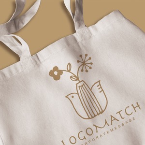 暖かい鳥の花瓶のロゴ