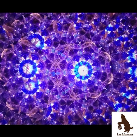 万華鏡(月夜のオーロラ)ステンドグラス kaleidoscope【送料無料