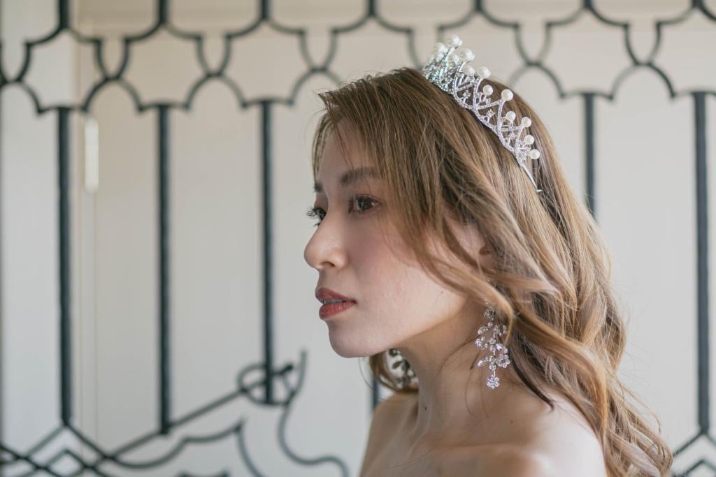 H-105 pearl elegantティアラ | ウェディング・ブライダルアクセサリー