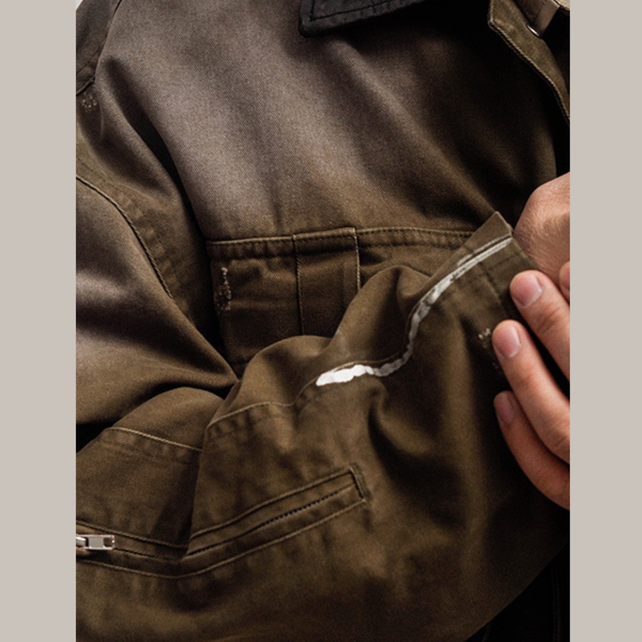 ウォッシュド・ミリタリーカバーオールジャケット K5452 - 9