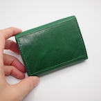 コンパクト3つ折り財布　緑