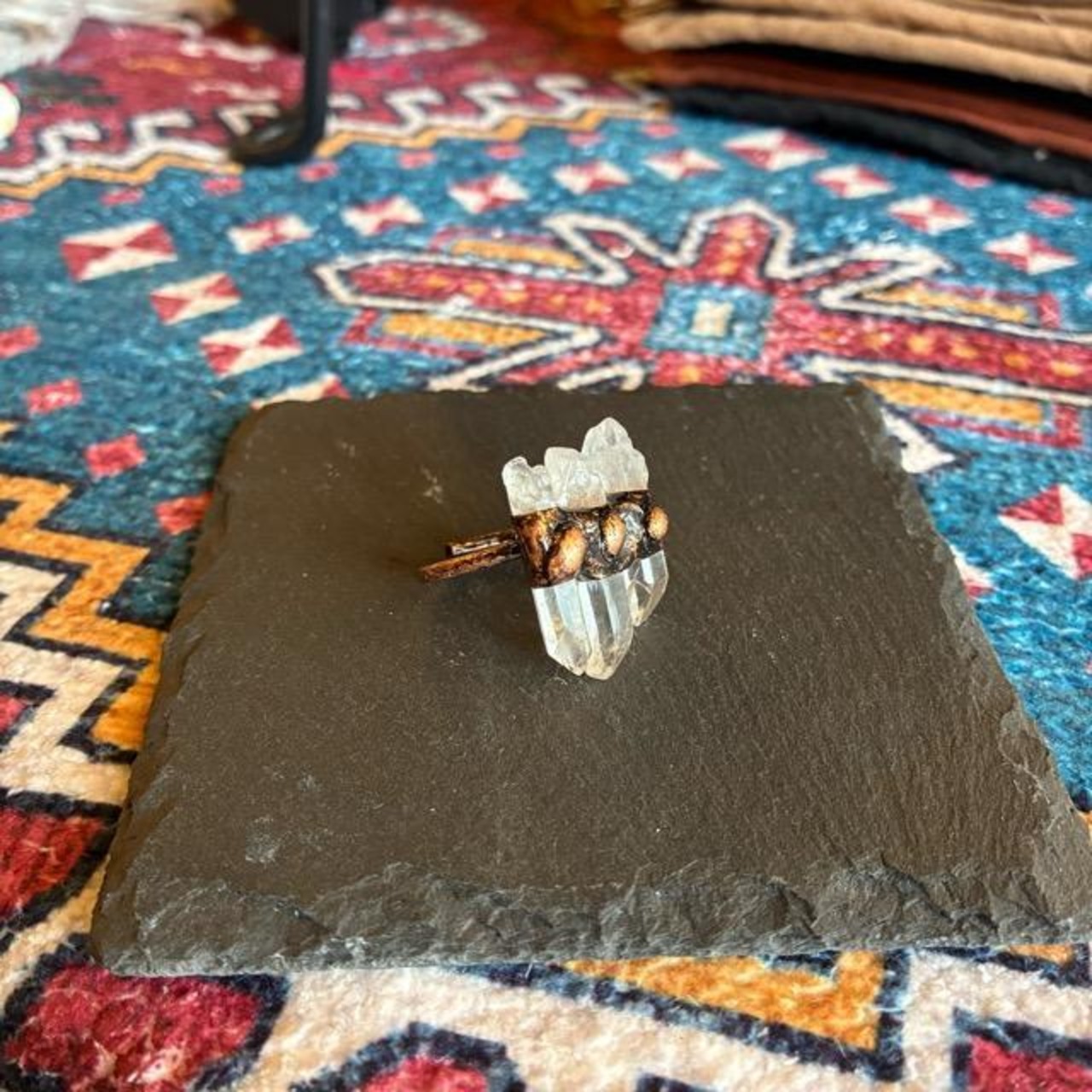 TOPANGA Jewelry 　ジェムストーンリング　クリスタル　全2種　14号　15号　指輪　アクセサリー　ジュエリー　プレゼント　レディース　ギフト