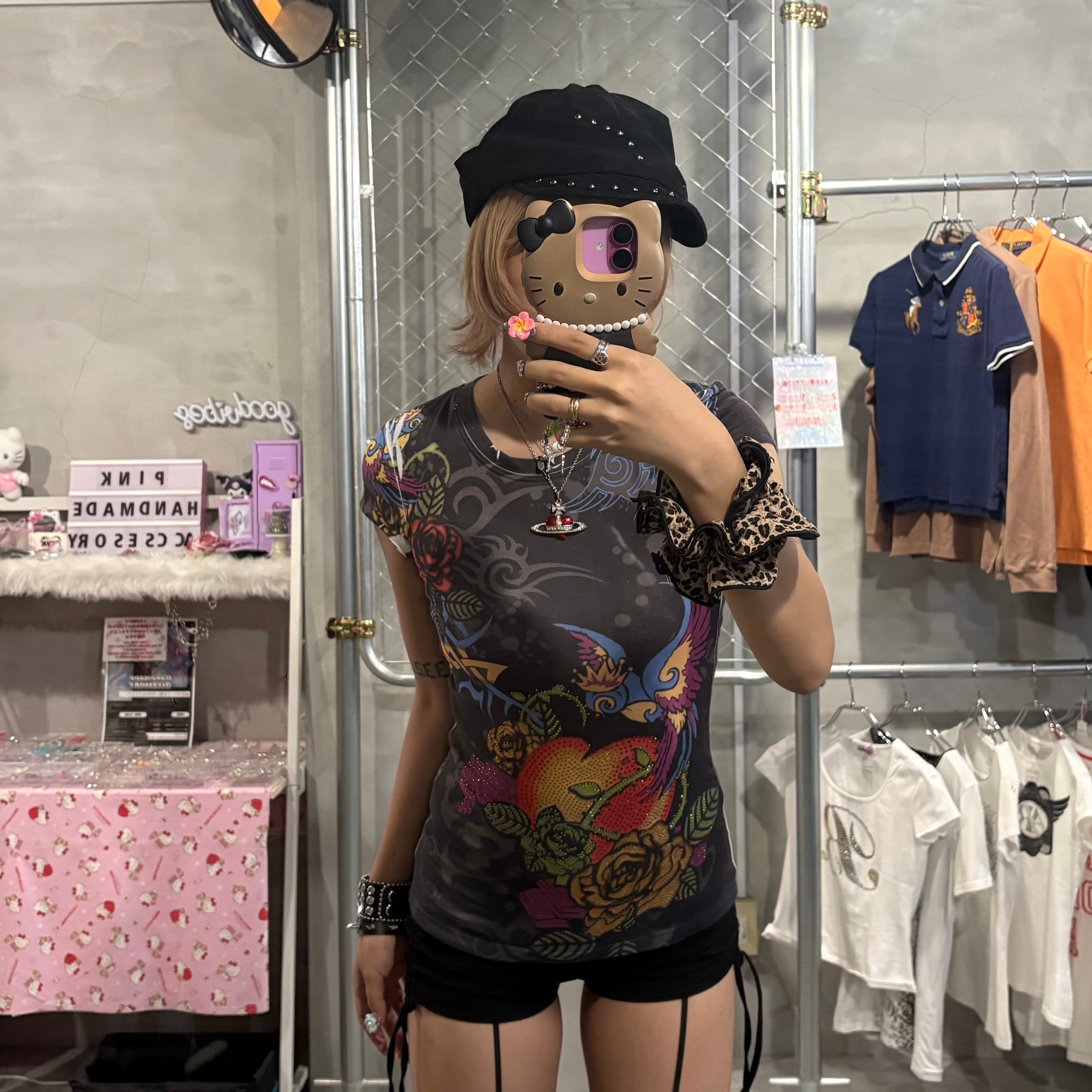 Y2K ユニオンジャック グランジ ロンT | 古着屋 PINK
