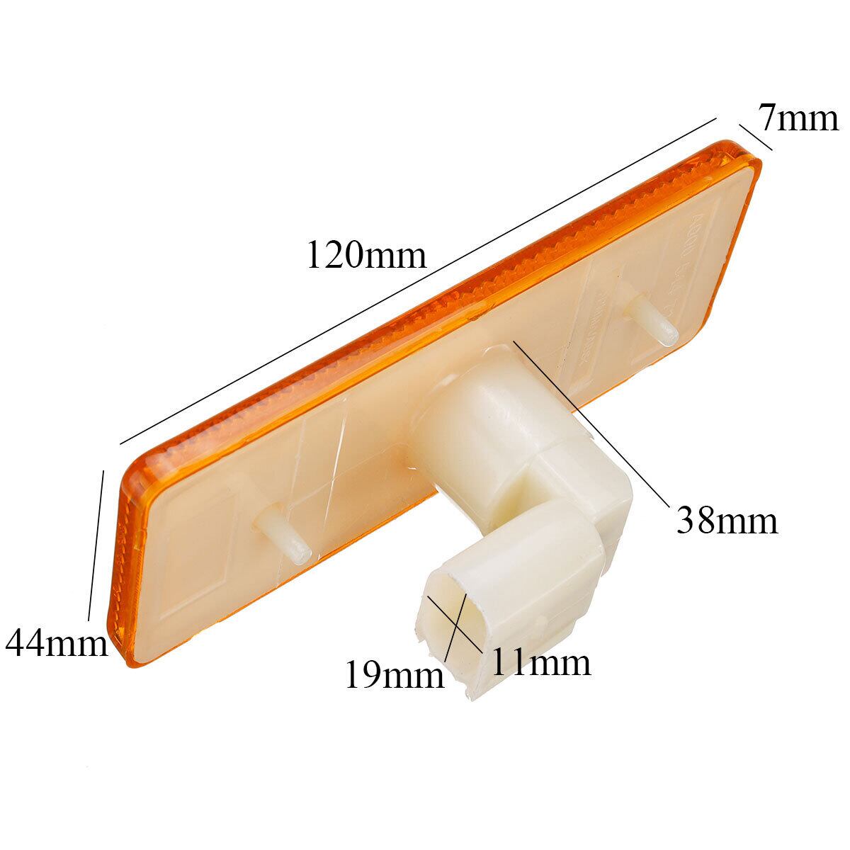 新作 2個のLEDサイドマーカーライトアンバーランプリフレクター