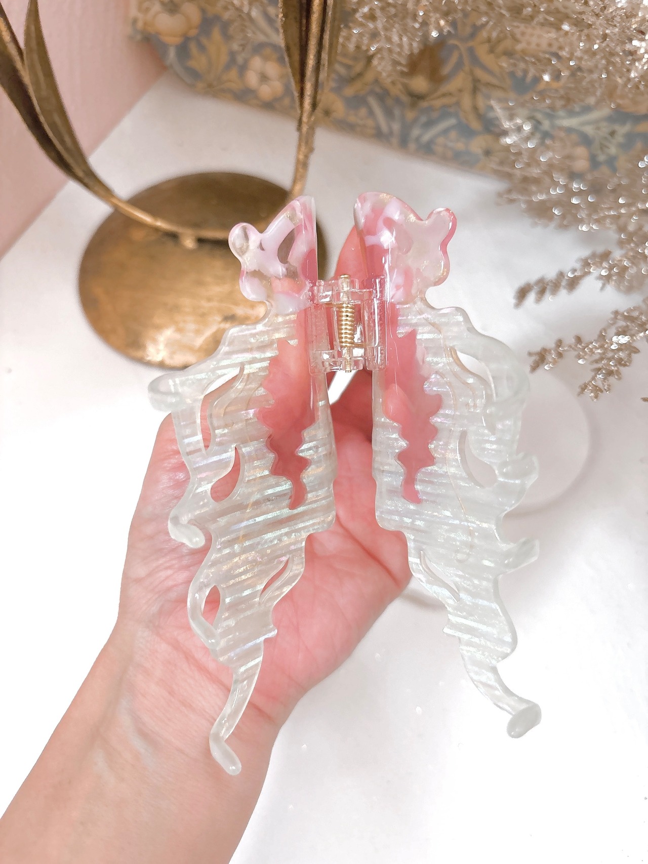 クラゲのヘアクリップ