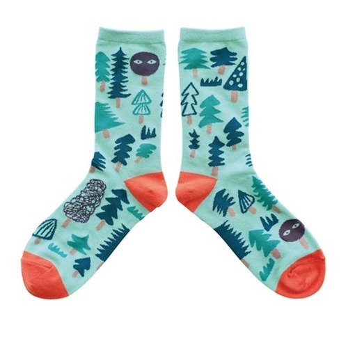Goma Socks "Forest" size:Free ゴマ 靴下 ソックス