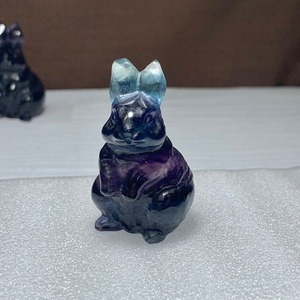 18.(訳)フローライトうさぎ・インテリア