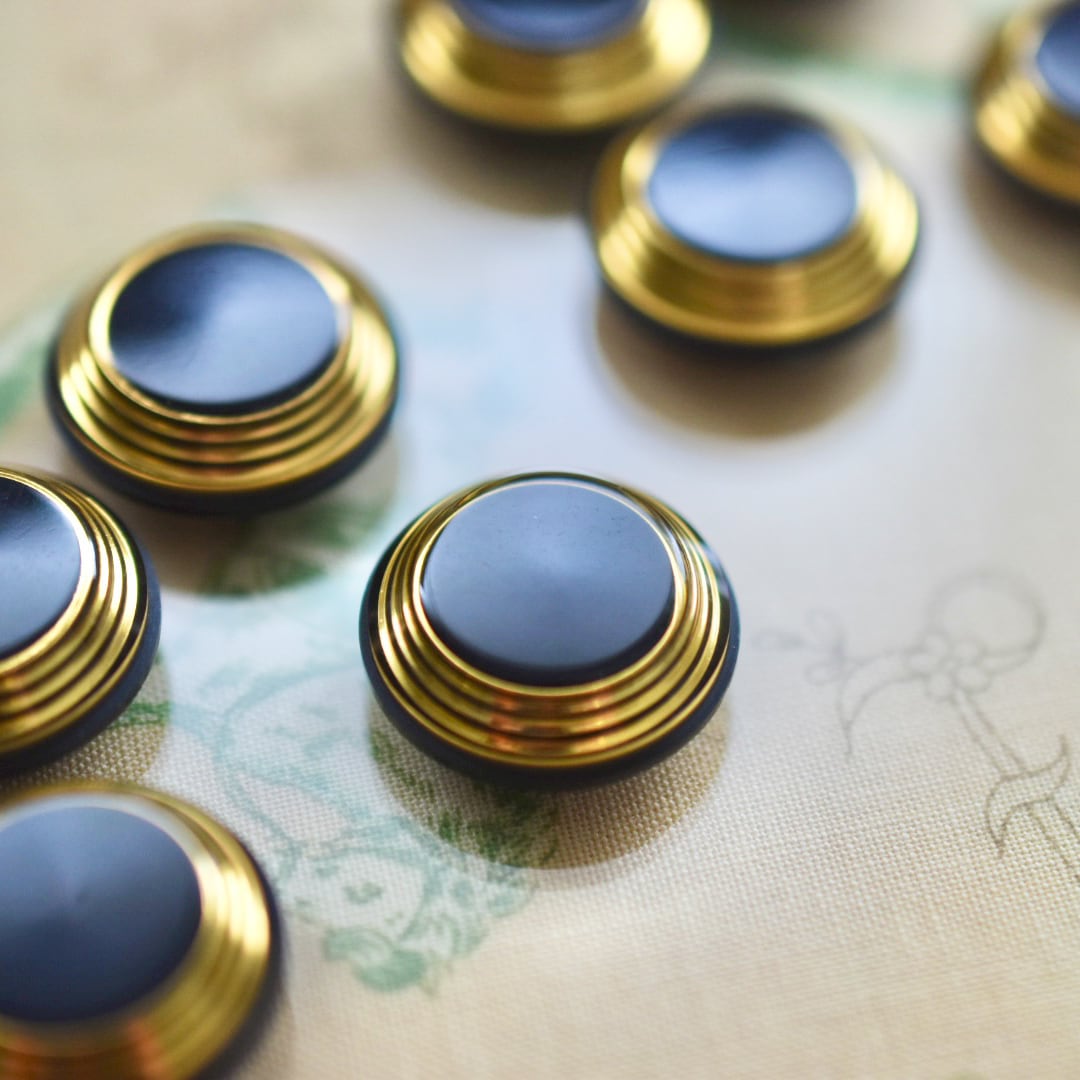 ゴールドサークルフレーム×ディープネイビー 18㎜