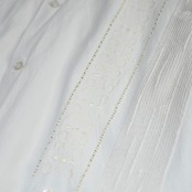 ~80's 3pocket cuba shirt white
