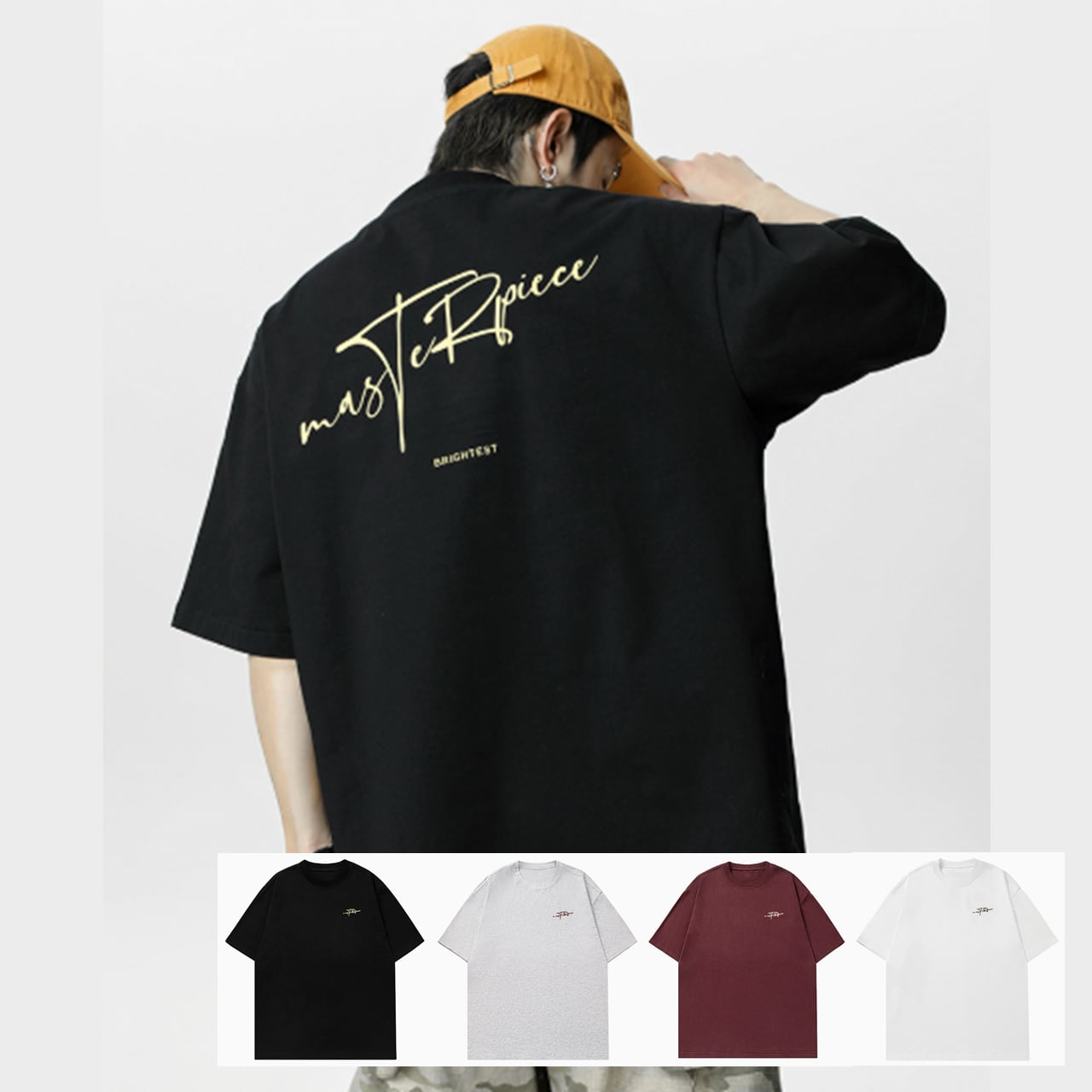 バックロゴ Tシャツ b25356 ホワイト ブラック ライトグレー ワインレッド 【M~3XLサイズ】