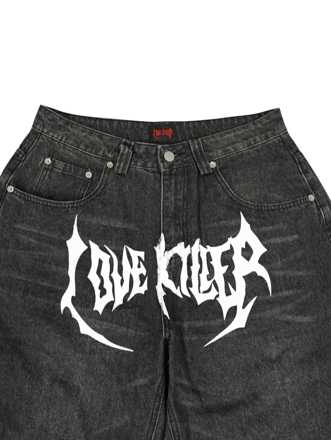 【LOVE KILLER】tribal washing baggy denim pants