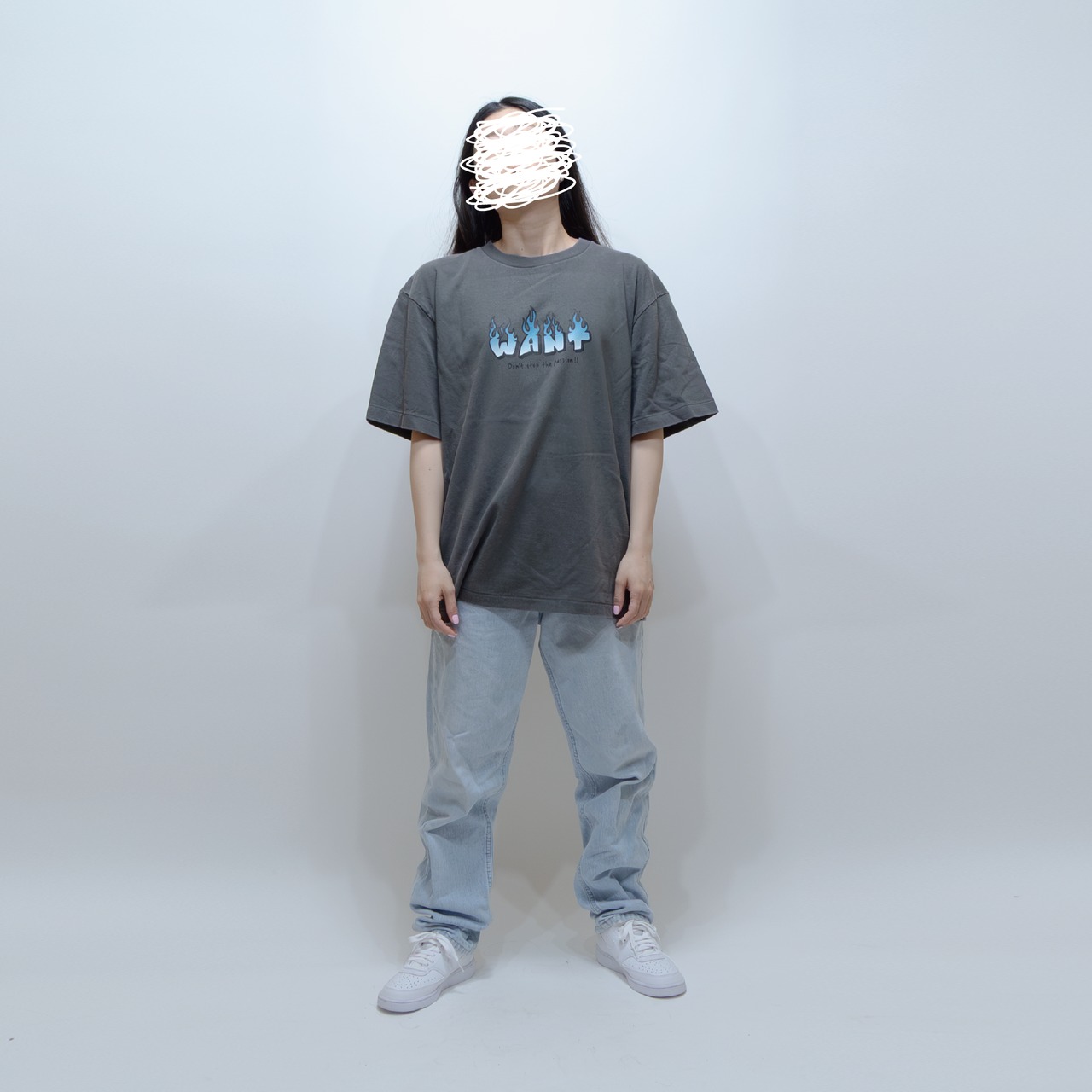 WANT fire TEE [フェードグレー]