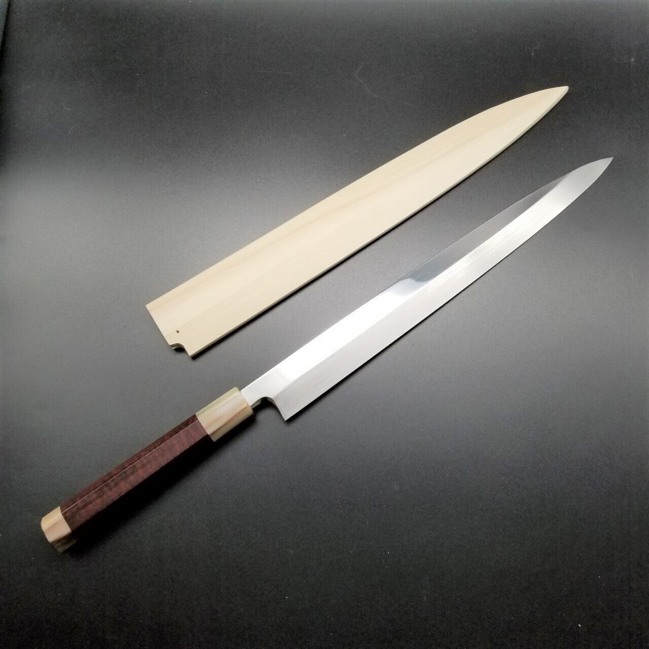 柳刃包丁 V金本焼 紫檀柄 柳刃包丁 V金本焼 紫檀柄 330mm 【V金10号・本焼】