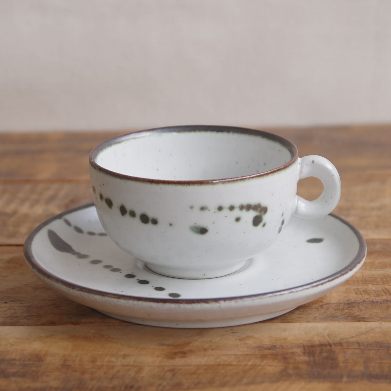 Gerzit ゲルツィット レトロモダン しずく柄 ティーカップ＆ソーサー