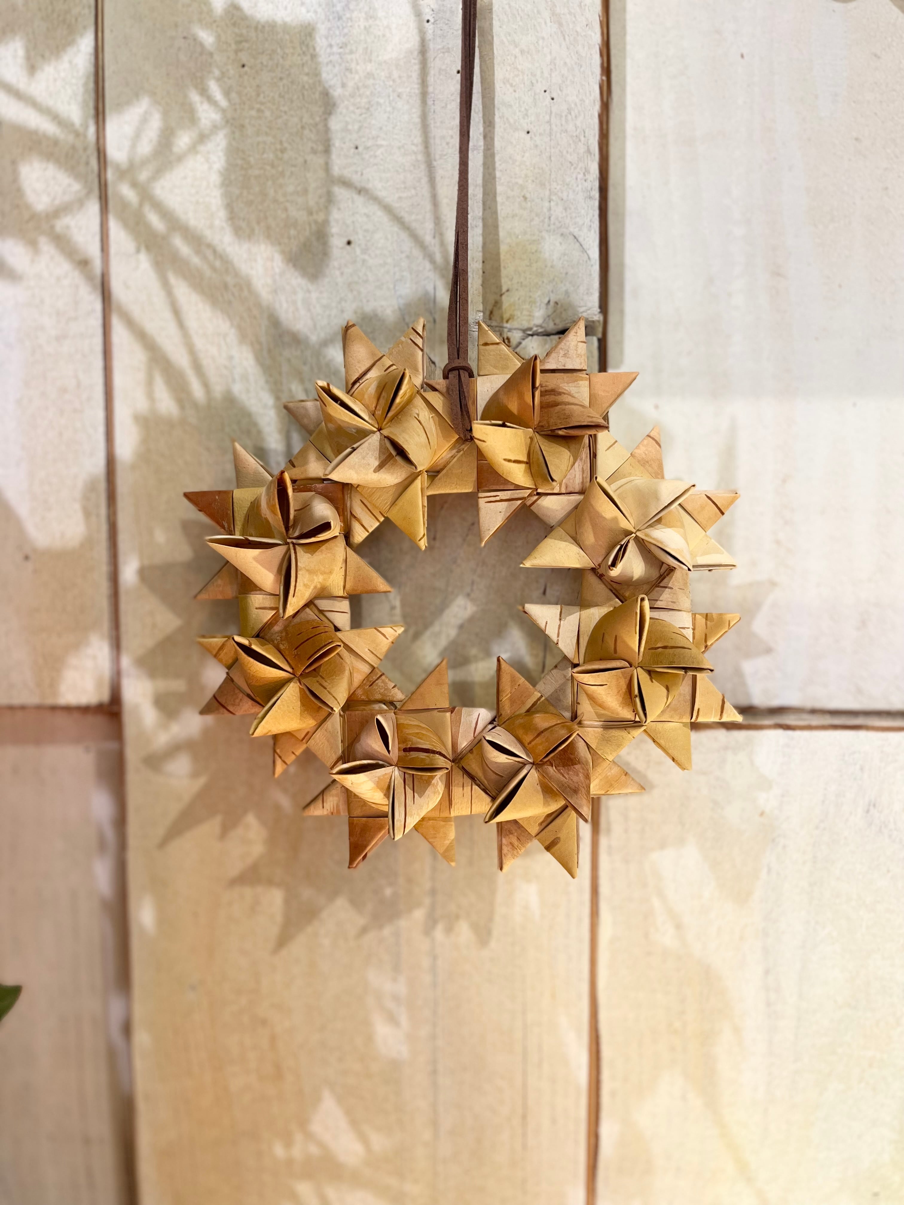 星のリース 17センチ 白樺 | ihana design(イハナデザイン）