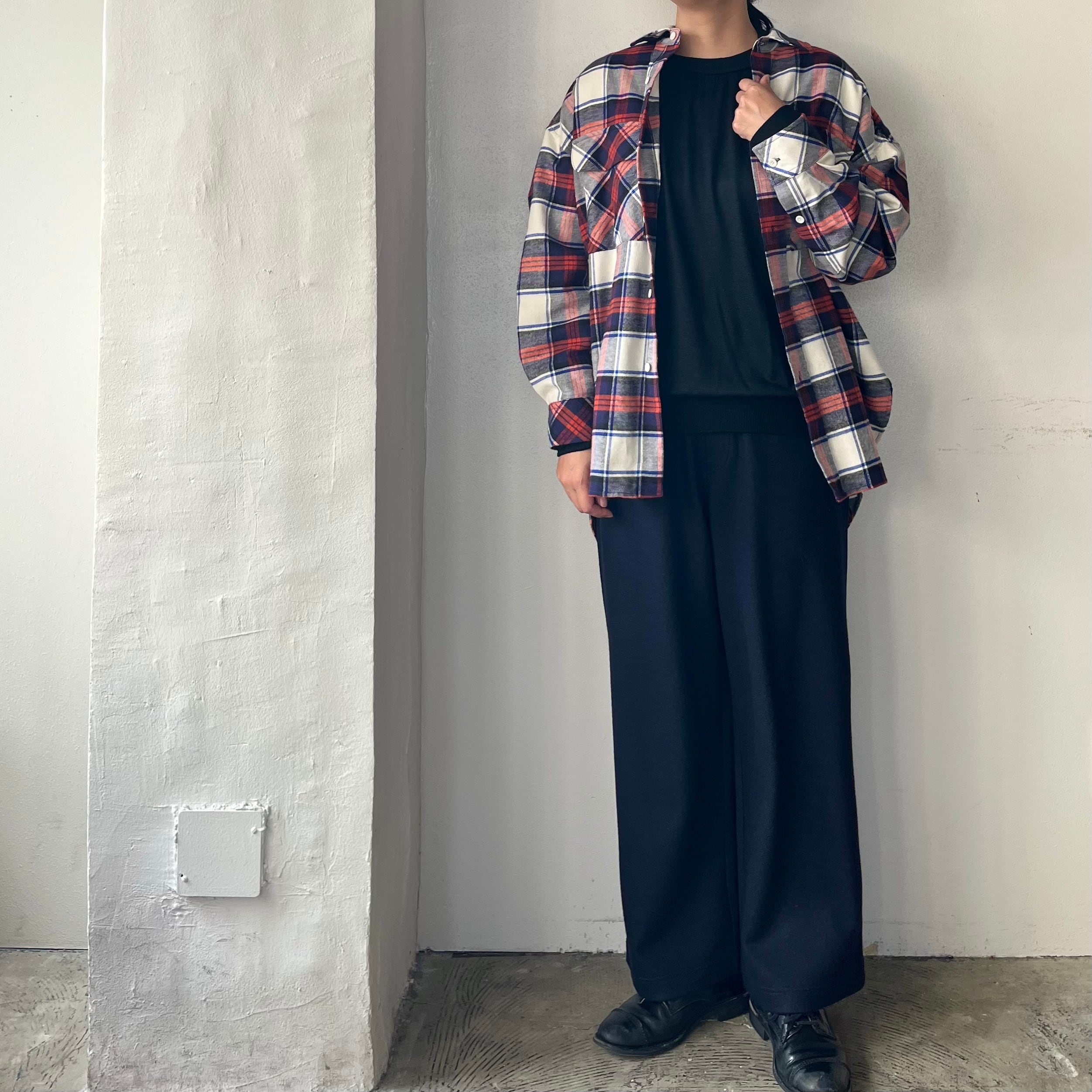 MANON FLANNEL CHECK OVER SHIRT(フランネルチェックオーバーシャツ)