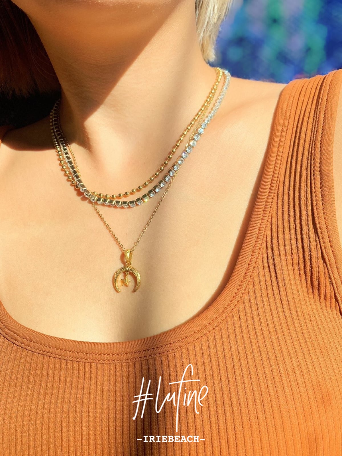 lufine】Tennis chain necklace | IRIEBEACH lufine】Tennis chain necklace | IRIEBEACH
