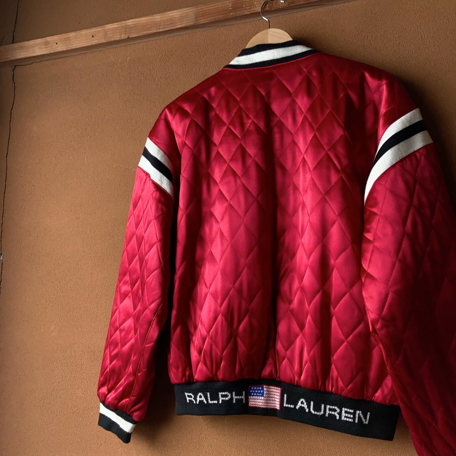 90's POLO SPORT by RALPH LAUREN キルティングサテンスタジャン 90's POLO SPORT by RALPH LAUREN キルティングサテンスタジャン