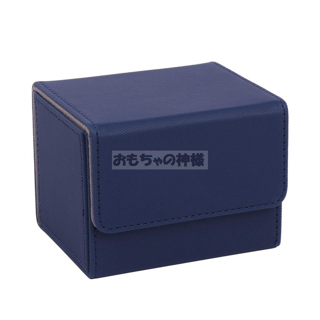 【特価商品】おもちゃの神様 トレカ デッキケース カードケース トレーディングカード レザー カードケース ホルダー ストレージ Sサイズ (Sサイズ/ブルー)