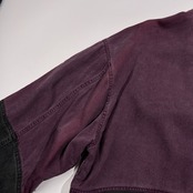 Santa fe サンタフェ 刺繍デザイン テンセル100% ジップアップ ジャケット ブルゾン サイズ 04 /パープル系/メンズ/日本製