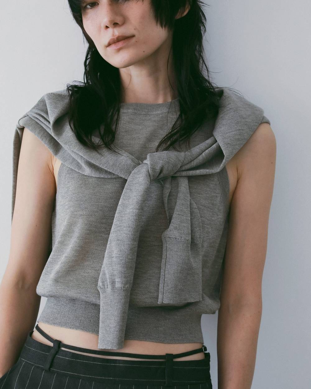 anuke 】Highgauge Sheer Cardigan | valance 福井｜レディース