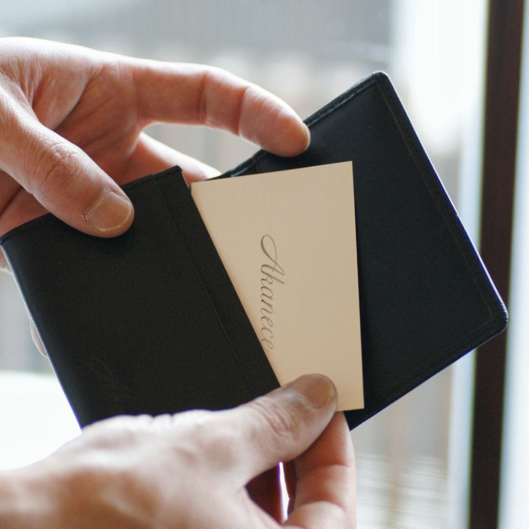 栃木レザー】本革名刺入れ（20枚収納可能）〈Leather Business card