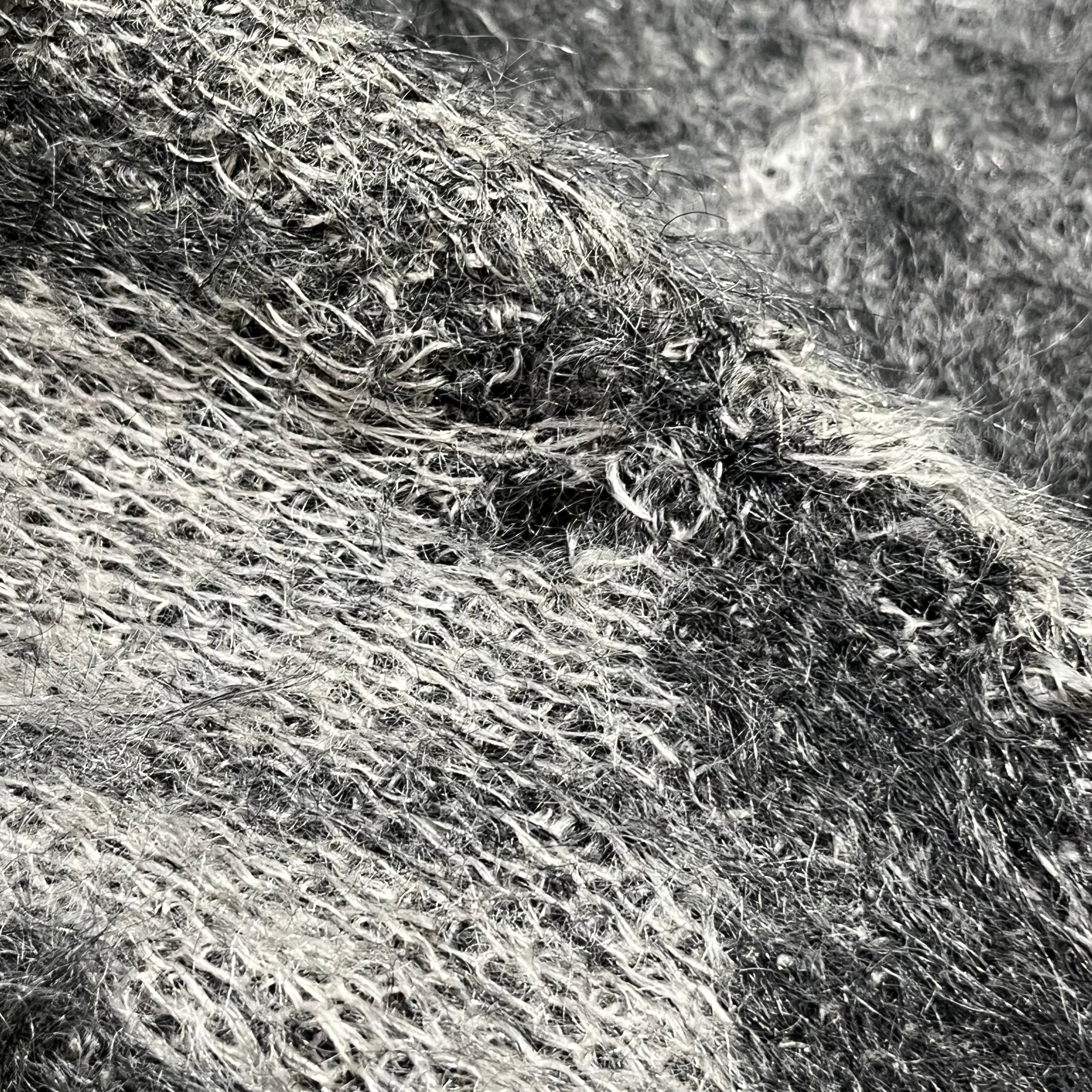 60s Mohair Cardigan 60年代 モヘアカーディガン 黒白 アーガイル